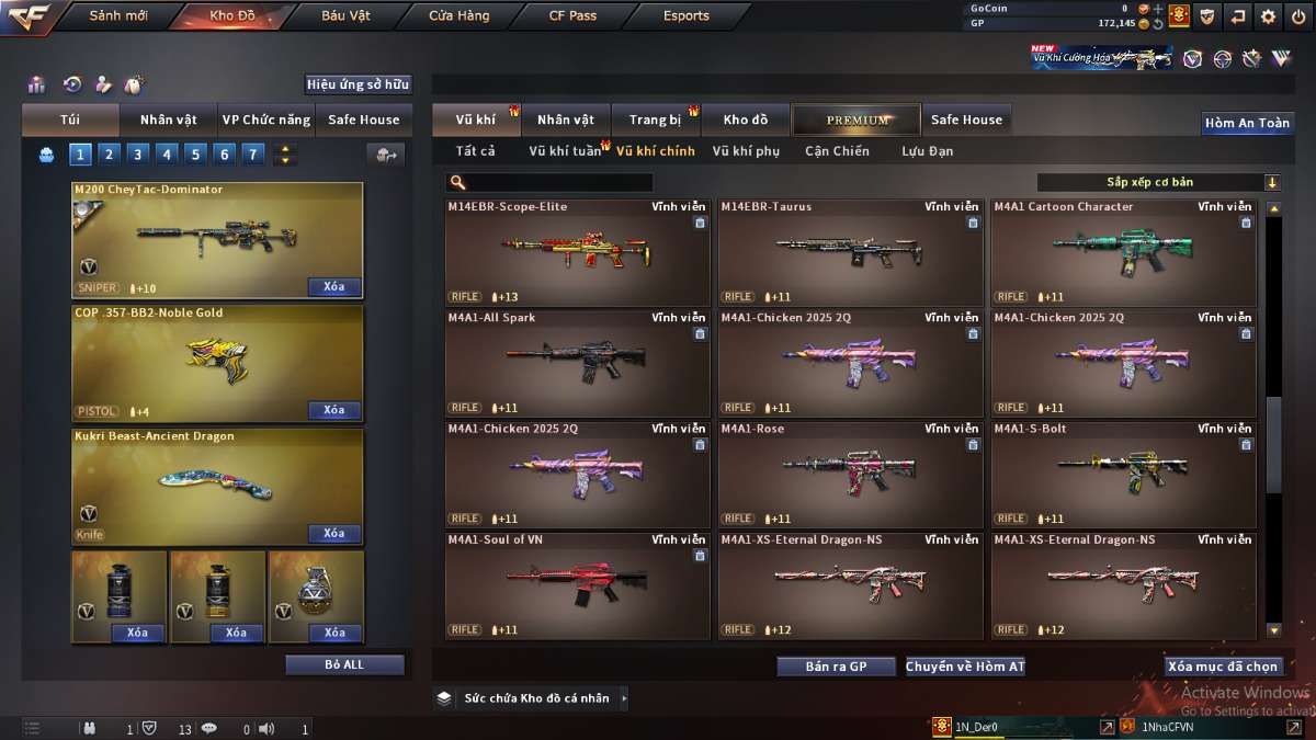 shop acc cf uy tin gia re